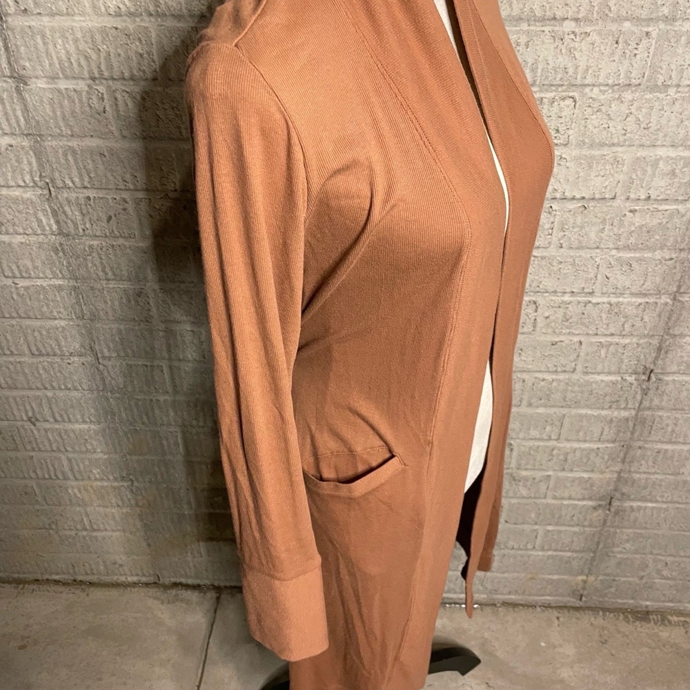 Commando Luxury Rib Cardigan Robe Sweater Ochre Brown‎ Small - Picture 6 of 7